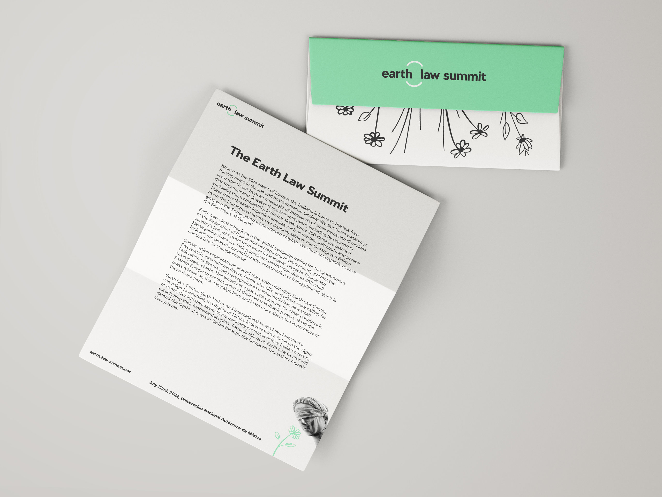 Earth Law Summit stationery 1
