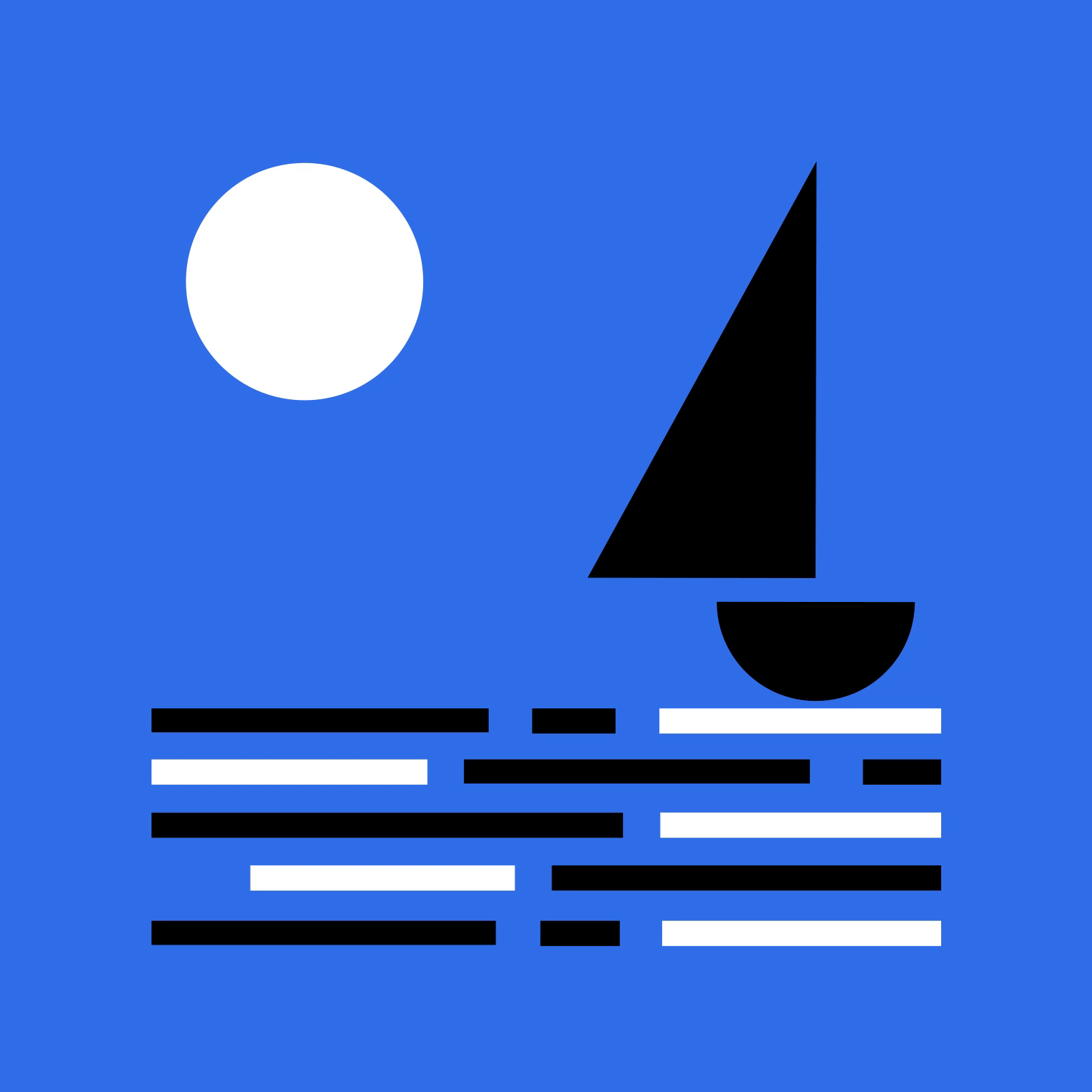 "Boat" composition.
